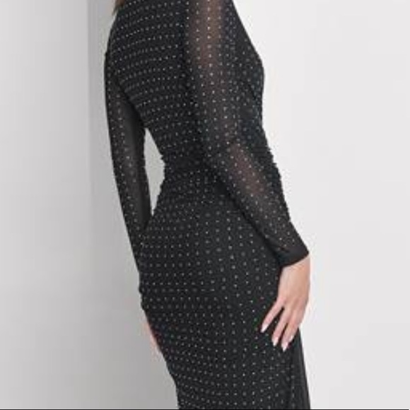 Sold elsewhere High-Low Dress Embellished.  Color ANBK. Size M . Just as new - Picture 6 of 9